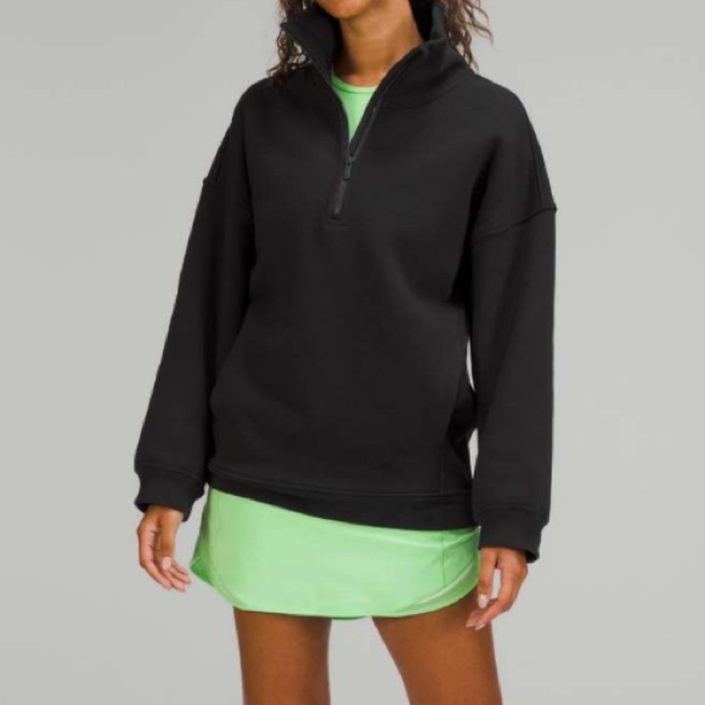 Lululemon Thick Fleece Half-Zip Black Size XS/S